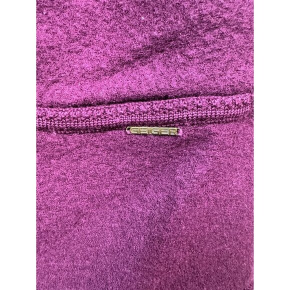 Geiger Collections Cardigan Sweater Purple Wool Old Money Preppy Womens 42 Large - Picture 5 of 6